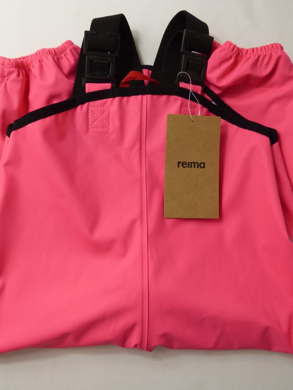 NWT Reima Pink Waterproof Rain Pants Overalls for Girls, Size 18-24 Months